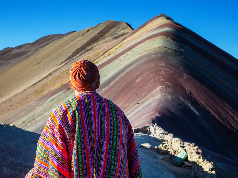 Montanha Colorida Vinicunca no Peru