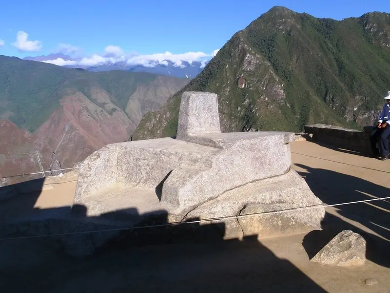 Intihuatana em Machu Picchu, o relógio solar dos incas
