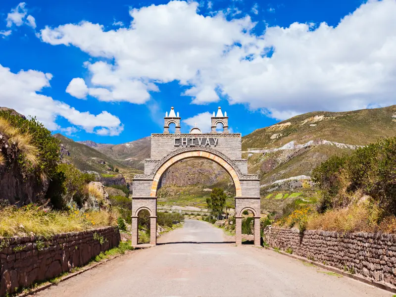 Vilarejo de Chivay no Cânion do Colca