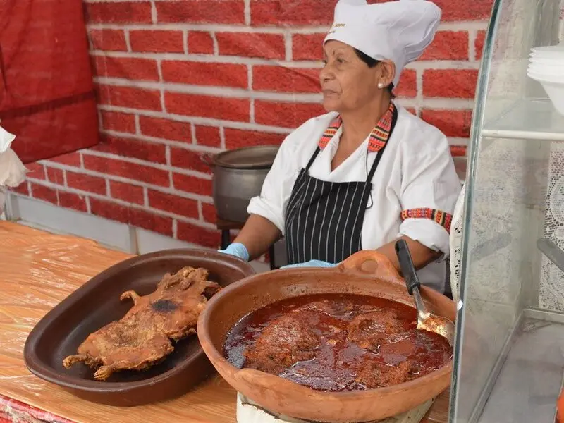 Comida caseira andina no Cânion do Colca
